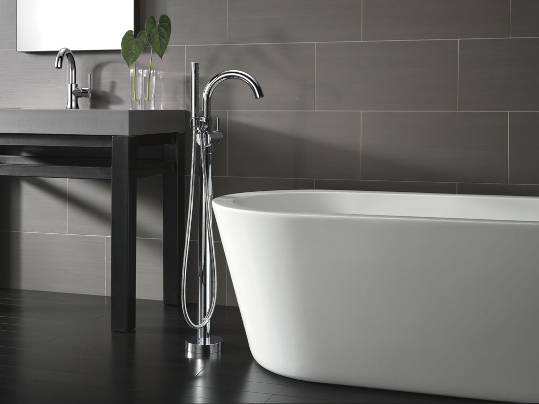 Delta Trinsic 174 Bathroom Single Handle Floor Mount Tub